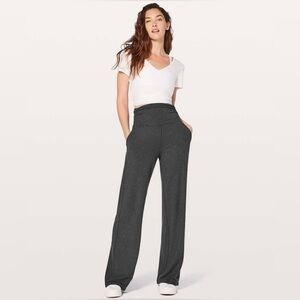 Lululemon Take It Easy High Waist Wide Leg Flare Yoga Pants Active Workout Gym